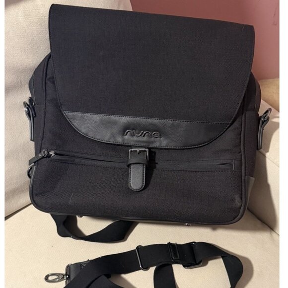 NUNA Black Backpack Diaper Bag
